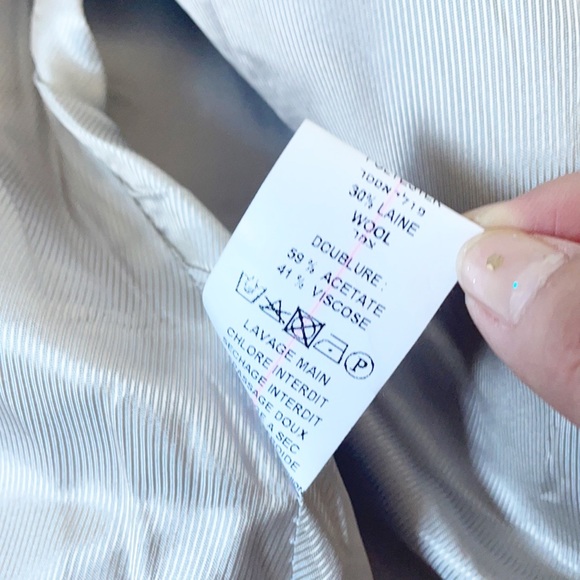 Hippocampe Wool Blend Plaid Coat - Picture 7 of 13